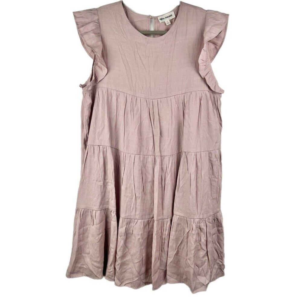 After Market Dress Size M Pink Babydoll Tiered Tuckernuck Boho‎ Ruffled Layered